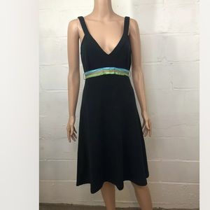 Free People A-Line Dress Size M Black Ribbon Belt